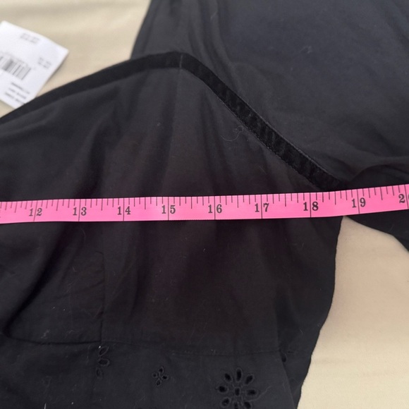 American Eagle Black Babydoll dress, long sleeve with Eyelet Detail Size XL - Picture 5 of 8